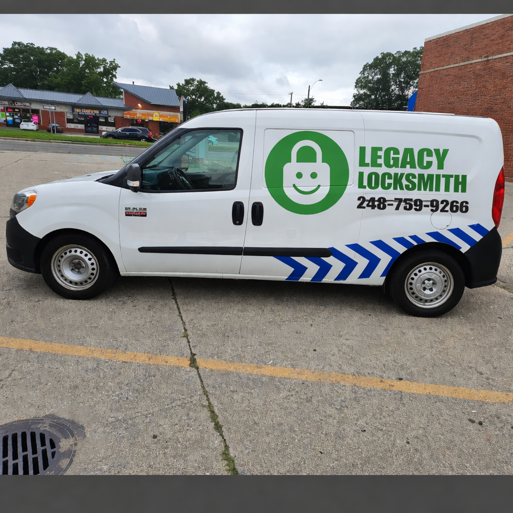 Legacy Locksmith service van in Allen Park Michigan